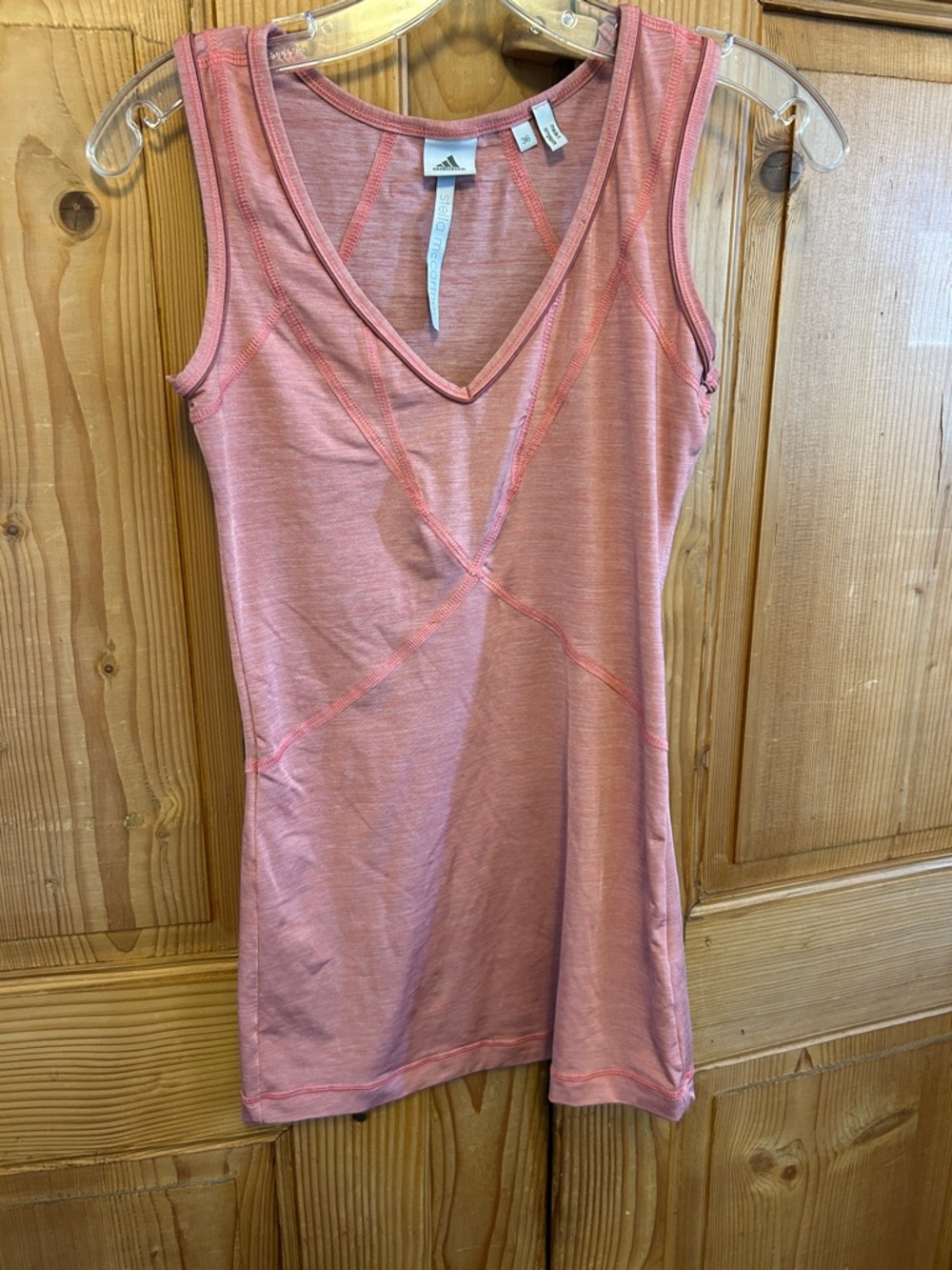 Stella McCartney V-Neck Fitted Contour Sleeveless Fitness Tank Top